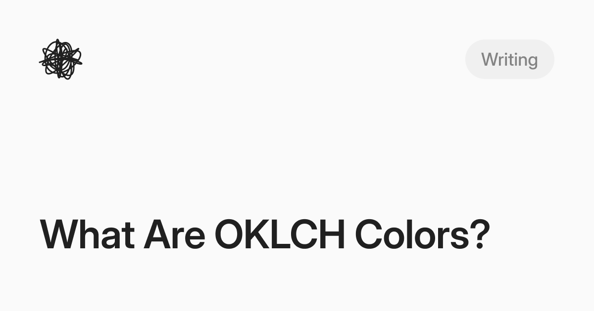 What are OKLCH colors?